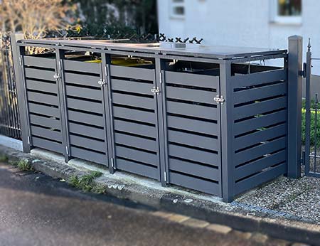 Idee für Mülltonen Sichtschutz