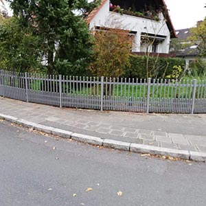 Foto Zaun mit Staketen Fürth