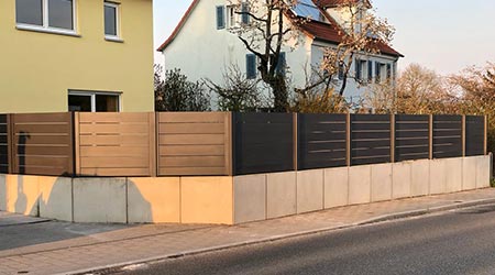 Neuer Zaun in Ansbach